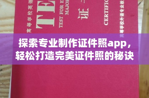 山上探索专业制作证件照app，轻松打造完美证件照的秘诀