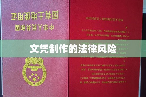 山上文凭制作的法律风险