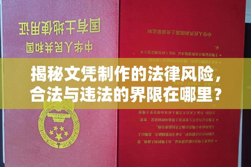 山上揭秘文凭制作的法律风险，合法与违法的界限在哪里？