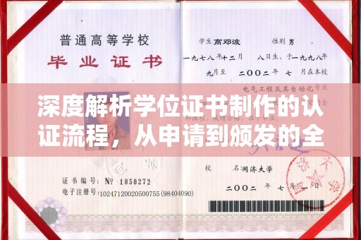 山上深度解析学位证书制作的认证流程，从申请到颁发的全攻略