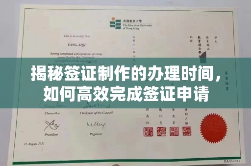 山上揭秘签证制作的办理时间，如何高效完成签证申请